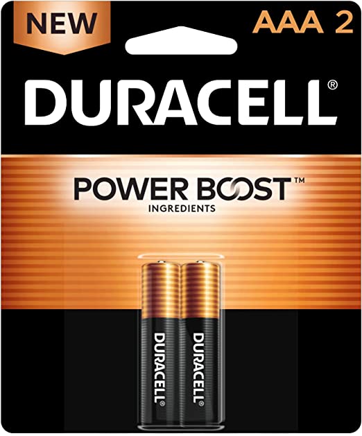 Duracell AAA Copper Top Alkaline Batteries (Pack of 2)