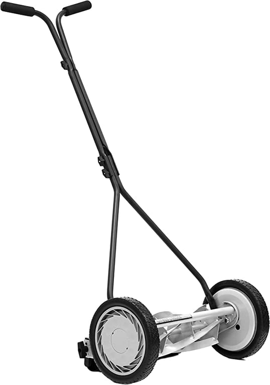 GREAT STATES 415-16 16-Inch Reel Mower Standard Full Feature Lawn Mower with T-Style Handle and Heat Treated Blades
