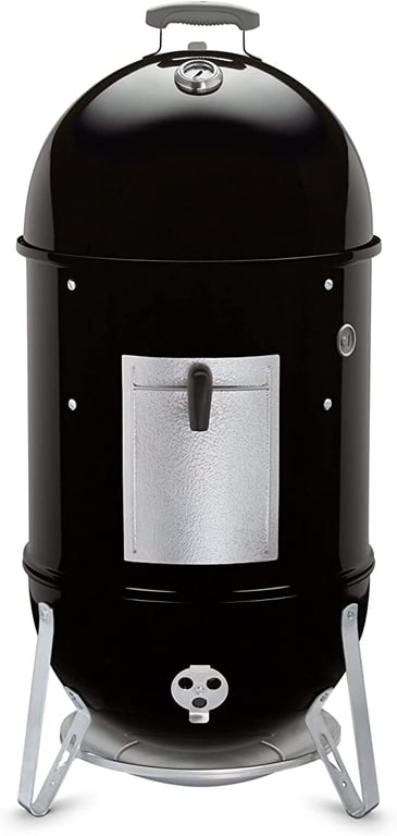 Weber 47cm Smokey Mountain Cooker – Charcoal BBQ Grill Smoker for Succulent Slow Cooked Meals - BBQ Smoker for Outdoor Cooking, Barbecuing, The Backyard or Deck