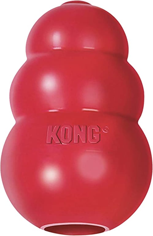 KONG - Classic Dog Toy - Durable Natural Rubber - Fun to Chew, Chase and Fetch - for Large Dogs