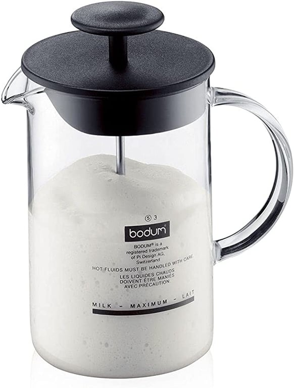Bodum Milk Frother Latteo, Black, 1446-01, 250ml