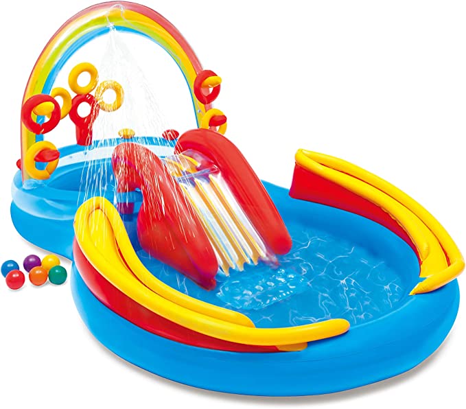 Intex Rainbow Ring Play Center Inflatable Water Play Center