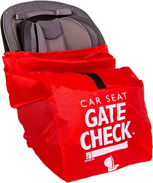 JL Childress Gate Check Bag for Car Seats, Red