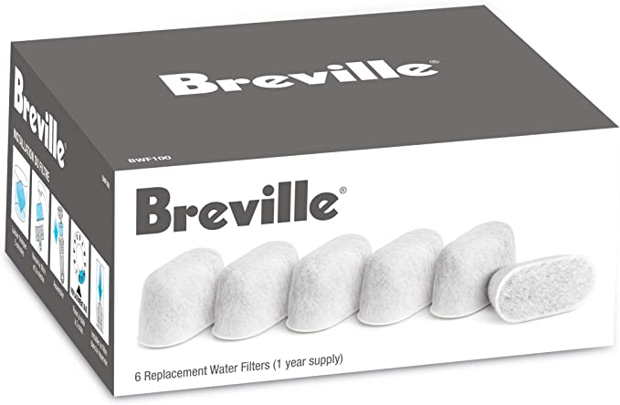 Breville BWF100 Water Filters, 6-Pack,White