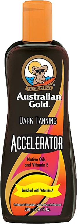 Australian Gold Dark Tanning Accelerator Lotion, 8.5 Fluid Ounce
