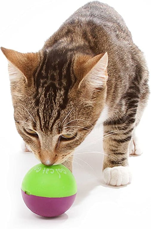 Our Pets Play-N-Treat Balls Interactive Cat Toy, 2 Count