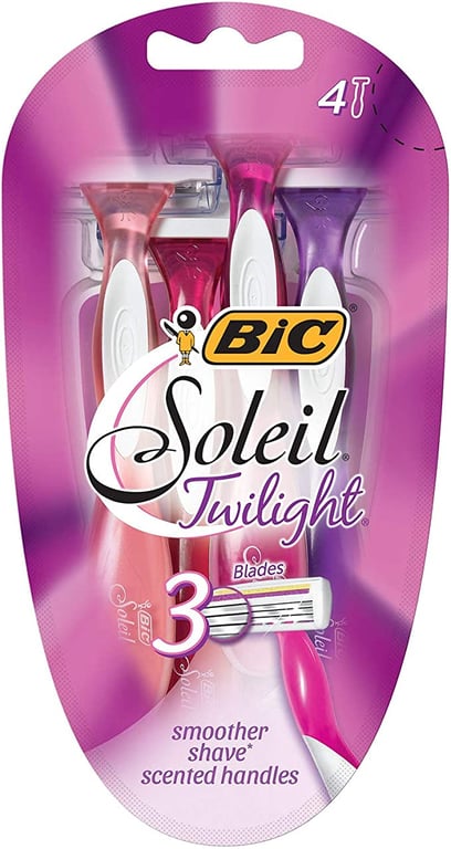 BIC Soleil Twilight Disposable Women's Razors - Pack of 4 Shavers