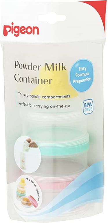 Pigeon Portable Powder Milk Container with 3 Compartments