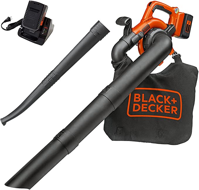 BLACK+DECKER 40V Leaf Blower/Leaf Vacuum Kit, Cordless (LSWV36)