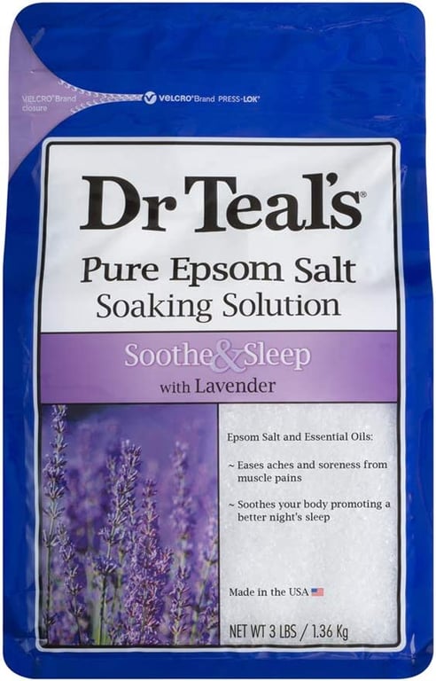Dr Teals Lavender Epsom Salt Soaking Solution, 1.36 kg