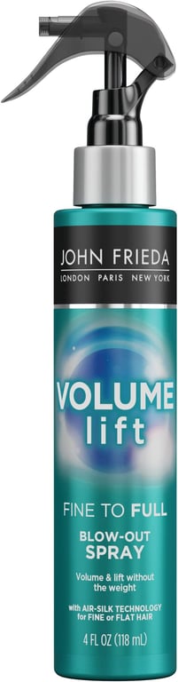John Frieda Luxurious Volume Fine to Full Blow-Out Spray for Fine Hair, 29ml, Safe for Colour-Treated Hair, Root Booster Volumizing Spray, 4 Ounce, 118 ml