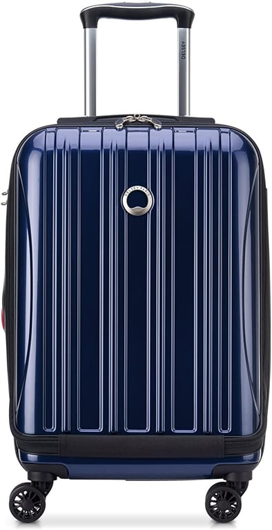 DELSEY Paris Helium Aero Hardside Expandable Luggage with Spinner Wheels, Blue Cobalt, Carry-On 19 Inch, Helium Aero Hardside Expandable Luggage with Spinner Wheels