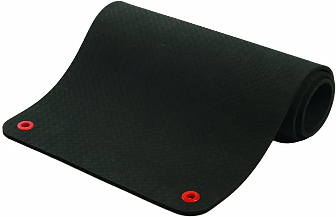 SPRI Hanging Exercise Mat, Fitness & Yoga Mat for Group Fitness Classes, Commercial Grade Quality with Reinforced Holes (Available in 56" or 71" Length and 3/8" or 5/8" Thickness)