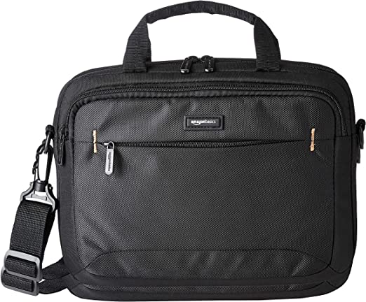 Amazon Basics 11.6-Inch Laptop and iPad Tablet Shoulder Bag Carrying Case, Black