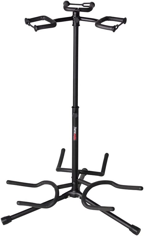 Gator Frameworks Adjustable Triple Guitar Stand, Holds (3) Electric or Acoustic Guitars (GFW-GTR-3000)
