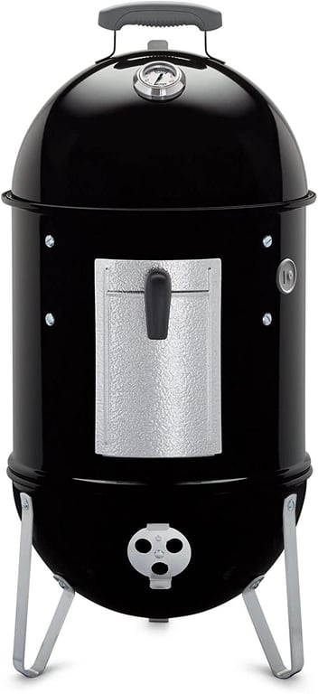 Weber 37cm Smokey Mountain Cooker – Charcoal BBQ Grill Smoker for Succulent Slow Cooked Meals - BBQ Smoker for Outdoor Cooking, Barbecuing, The Backyard or Deck