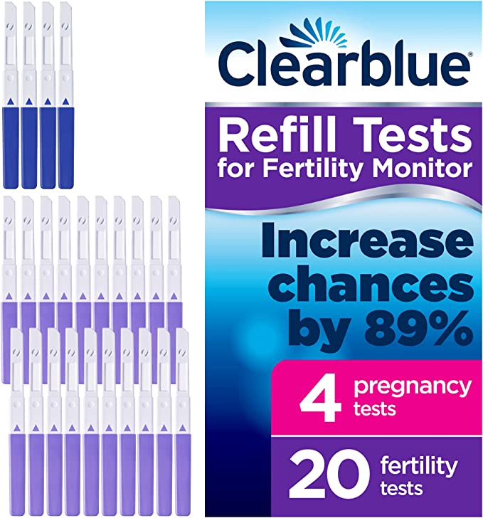 Clearblue 20 Fertility Tests for Ovulation & 4 Pregnancy Tests - 24 Tests (for use with Clearblue Advanced Fertility Monitor only)