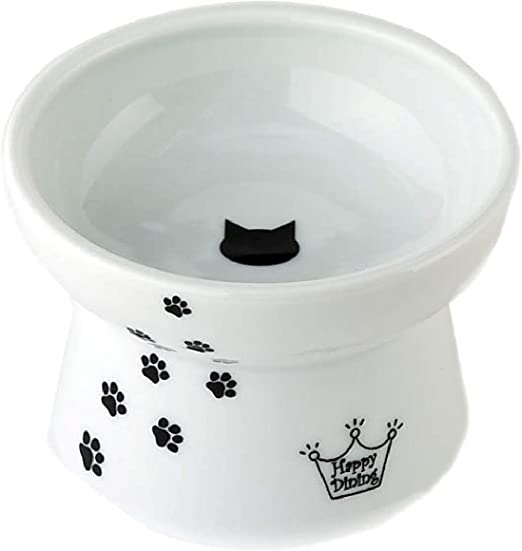 Necoichi Raised Cat Food Bowl, Cat