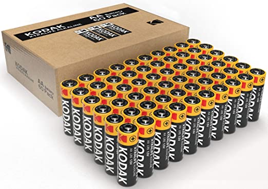 Kodak AA 60 Pack Xtralife Alkaline Batteries, (30410961)