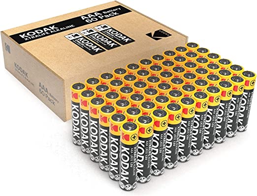 Kodak XTRALIFE AAA 60 Pack Alkaline Batteries, (30410985)