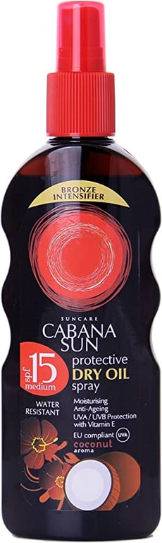 Cabana Sun CABANA Deep Tanning Dry Oil Spray SPF15 - 200 ml