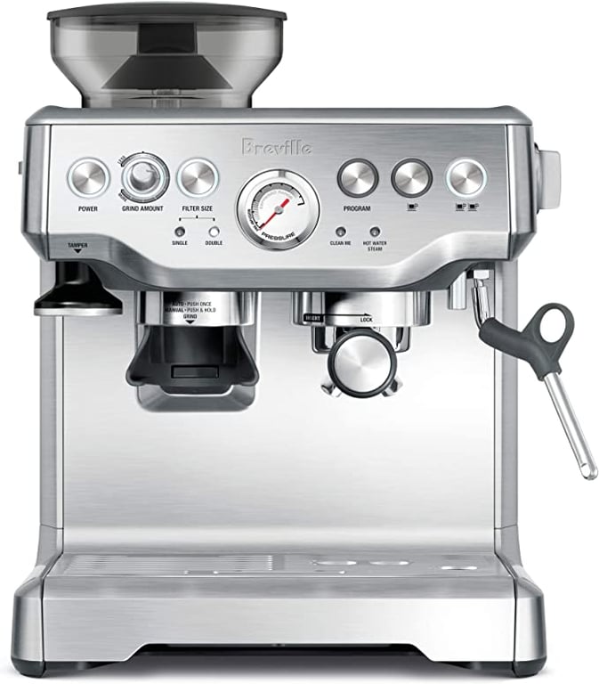 Breville Barista Express Espresso Machine, Brushed Stainless Steel BES870BSS