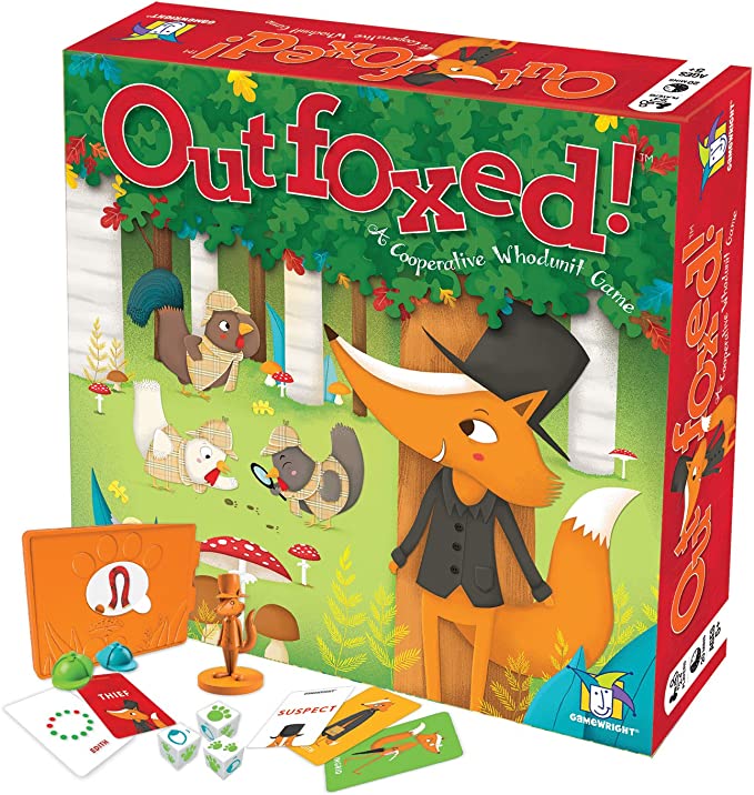 Gamewright Outfoxed Board Game, Multi-Colored, Standard