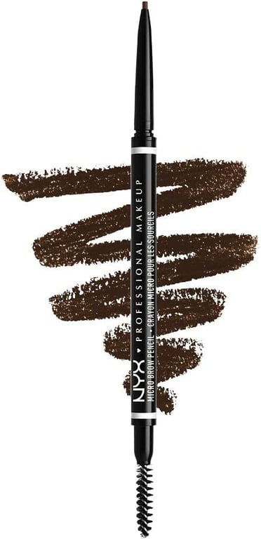NYX Professional Makeup, Dual-ended Brow Pencil, Defining and Building, Micro Brow Pencil, Shade: Espresso, 0.5 g