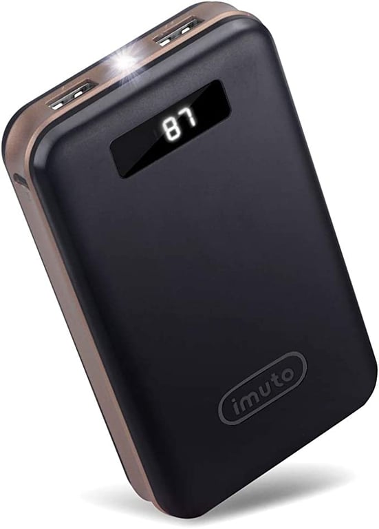 iMuto 20000mAh Portable Charger Compact Power Bank External Battery Pack LED Digital Display Smart Charge for iPhone 13/12/12 Pro/Max/11/11 Pro/X XR 8, Samsung Galaxy S20/S10, Note20, Tablets and More