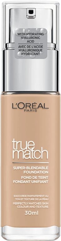 L'Oréal Paris, Liquid Foundation, Hydrating & Evening, True Match, 30 ml, Shade: 2N Vanilla