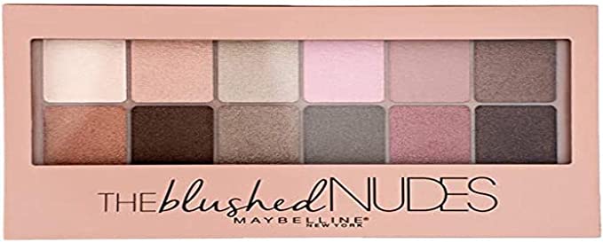 Maybelline Blushed Nudes Eyeshadow Palette - Nude, Blush & Plum, Blushed Nudes