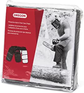 Oregon Chaps Protective Chainsaw Apron, Saw Safety Pants, Protection Covers for Cutting and Logging, 8 Layers Lightweight Material, Breathable Adjustable Accessories, One Size Fits All, Black (563979)