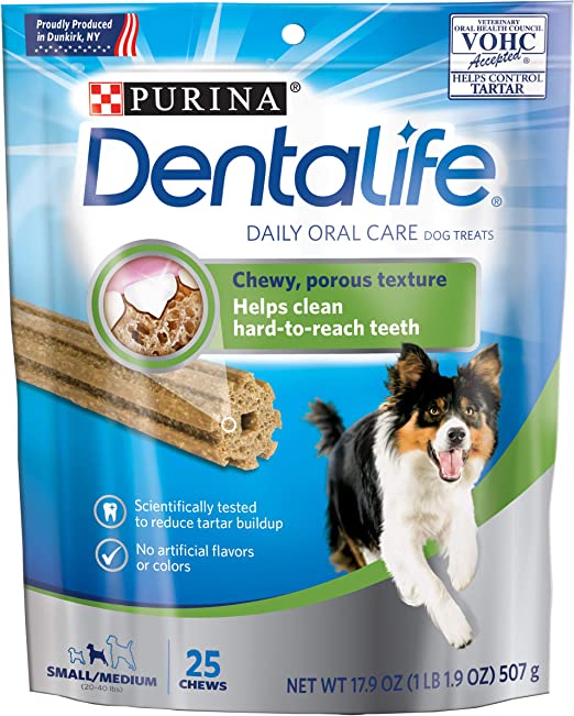 Dentalife Daily Oral Care Small/Medium Dog Treats, 25 Chews