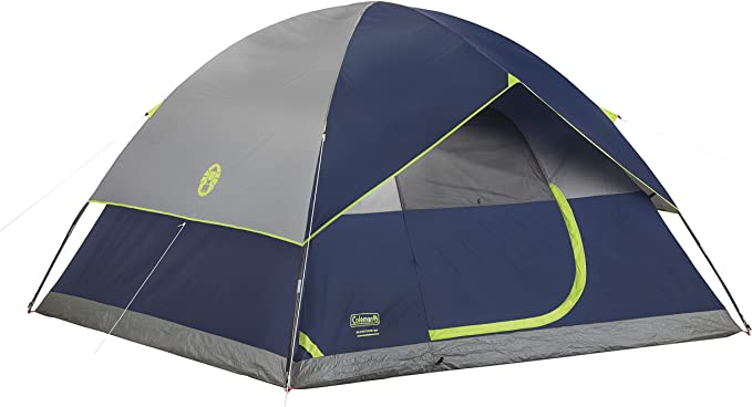 Coleman Camping Tent 2, 4 or 6 Person Sundome Dome Tent with Dark Room Technology