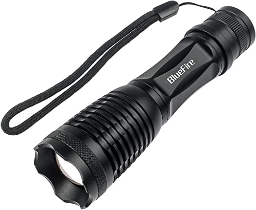 BlueFire 1200 Lumen Top CREE XML-L2 LED Flashlight Portable Adjustable Focus Zoom Handheld Flashlight Torch