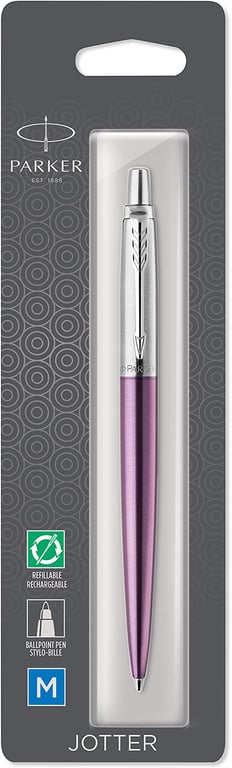 Parker Jotter Victoria Violet Chrome Trim Ballpoint Pen