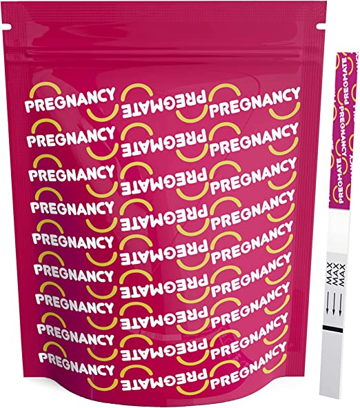 PREGMATE 50 Pregnancy HCG Test Strips One Step Urine Test Strip Combo Predictor Kit Pack (50 HCG)