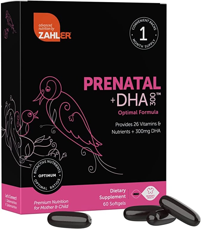 Zahler Prenatal DHA, Premium Prenatal Vitamins for Mother and Child, Certified Kosher, 60 Count