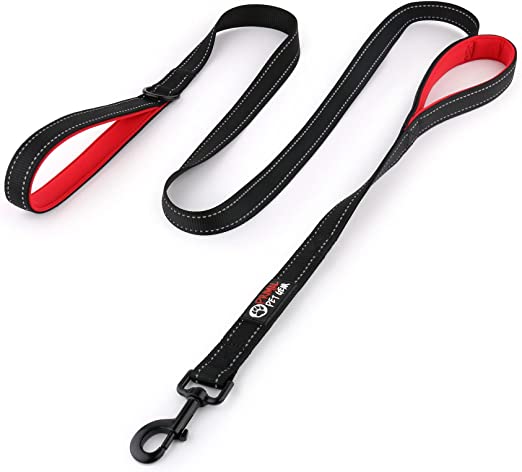 Primal Pet Gear Dog Leash 6ft Long - Traffic Padded Two Handle - Heavy Duty - Double Handles Lead for Control Safety Training - Leashes for Large Dogs or Medium Dogs - Dual Handles Leads