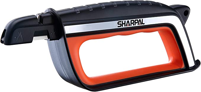 SHARPAL 103N All-in-1 Knife and Garden Tool Blade Sharpener, Sharpening and Honing Shears, Secateurs, Lawn Mower Blade, Axe, Pruner, Scissors, Outdoor and Kitchen Knives & Garden Tool Axe Sharpener