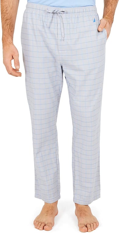 NAUTICA Men's Soft Woven 100% Cotton Elastic Waistband Sleep Pajama Pant