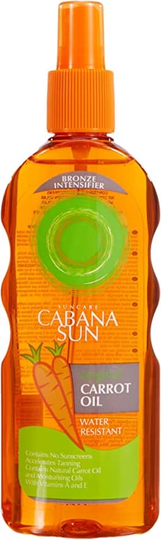 Cabana Sun Original Carrot Oil Accelerates Tanning 200ml