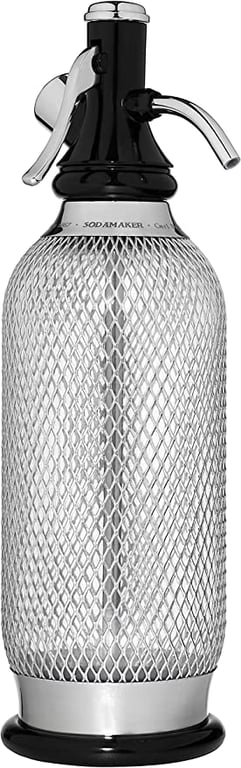 iSi Classic MeshSodamaker for Making Carbonating Beverages, 1 Quart, Stainless Steel