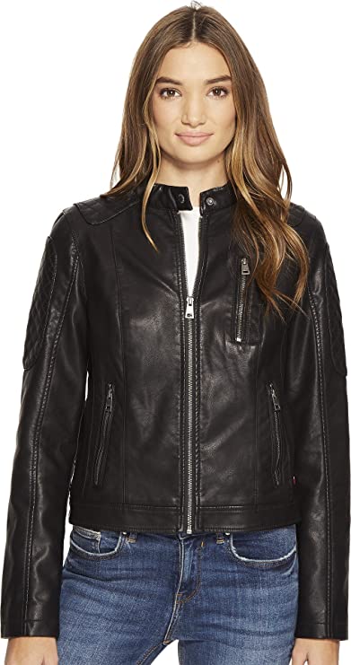 Levi's Women's Faux Leather Jacket Fashion Racer