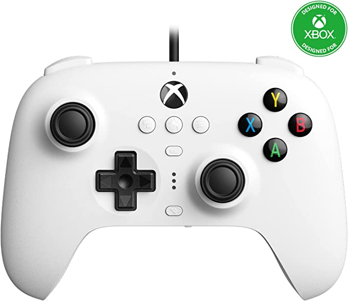 8Bitdo Ultimate Wired Controller for Xbox Series X, Xbox Series S, Xbox One, Windows 10 & Windows 11 - Officially Licensed (White)