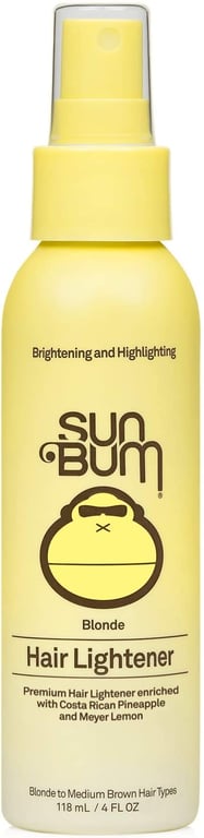 Sun Bum Blonde Hair Lightener | Paraben, Gluten and Cruelty Free Color Enhancing Hair Brightener for Blondes | 4 oz, 1 kg, Yellow, 1 count