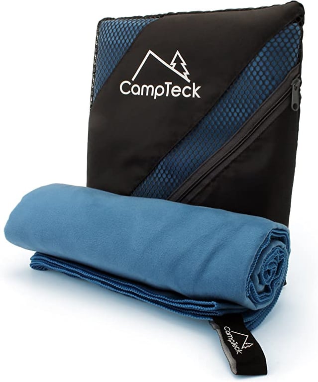 CampTeck Large (180x80cm) Lightweight and Compact Quick Dry Microfibre Travel Towel for Sports, Gym, Beach, Swimming, Yoga, Camping and Much More