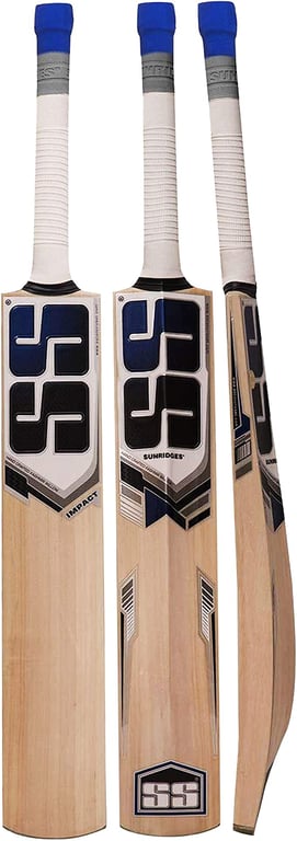 (Short Handle, Impact) - SS Kashmir Willow Leather Ball Cricket Bat, Exclusive Cricket Bat For Adult Full Size with Full Protection Cover (Super Power, Cannon, Impact)