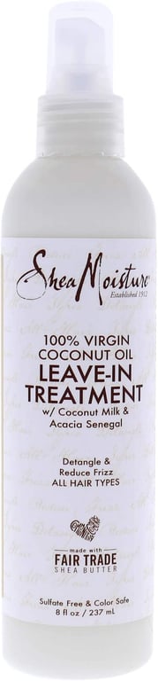SHEA MOISTURE Virgin Coconut Oil Daily Hydration Leave In Treatment, 237 ml, Basic, 8 Fl Oz (I0084435)