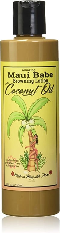 Maui Babe Maui Babe Browning Lotion Coconut Oil, 8 Ounce
